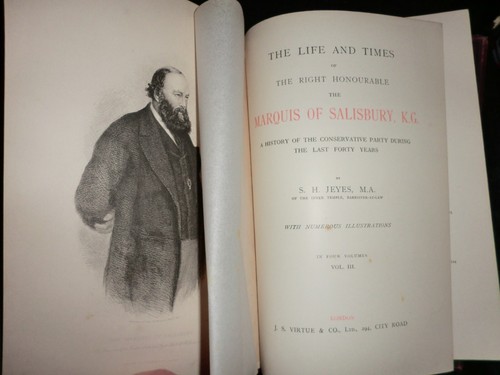 The Life & Times of the Marquis of Salisbury (c1898) 4v Set - S H Jeyes - Biog - Bild 14 von 19