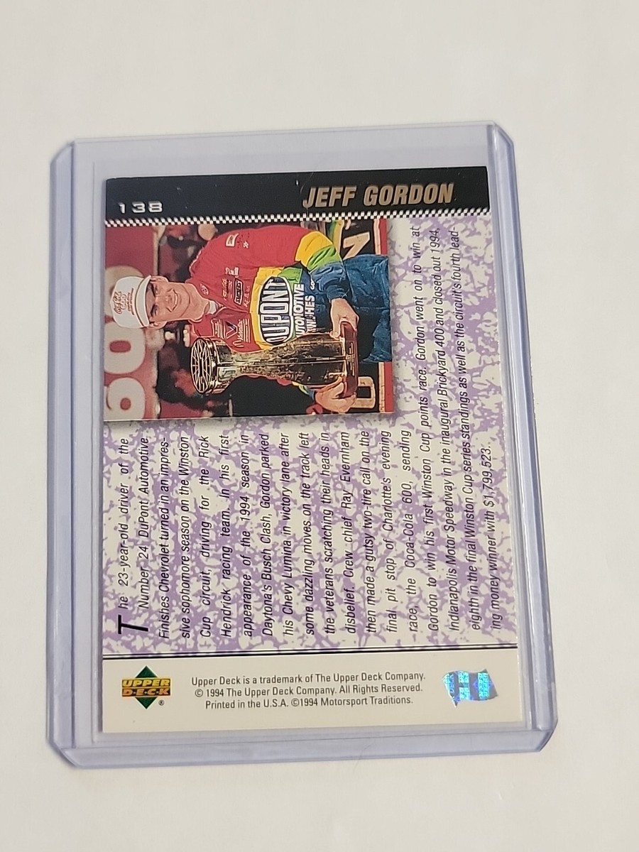 1994 Upper Deck Jeff Gordon Images of '94 Card #138 Nascar | eBay