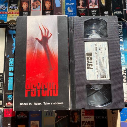 Psycho VHS Lot Original Black & White / Remake Horror Hitchcock Slasher - Picture 3 of 9