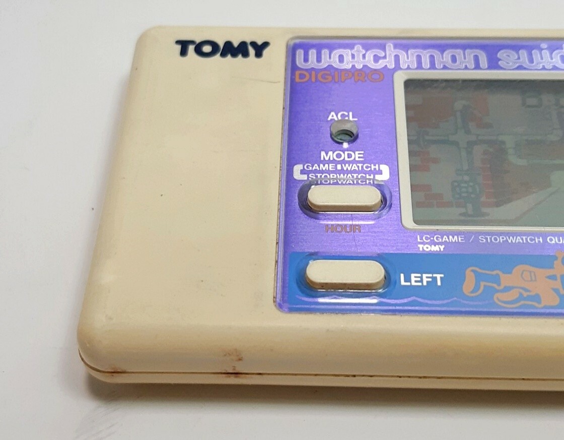 TOMY Watchman Fishing ゲームウォッチ Tomy Watchman Fishing Vintage LCD Digital Game Watch -Gen