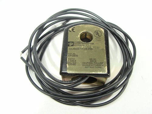 Parker Gold Ring Unit Solenoid Valve Coil AFGE05 Type AF Nema 1 120v New In Box - 第 2/2 張圖片