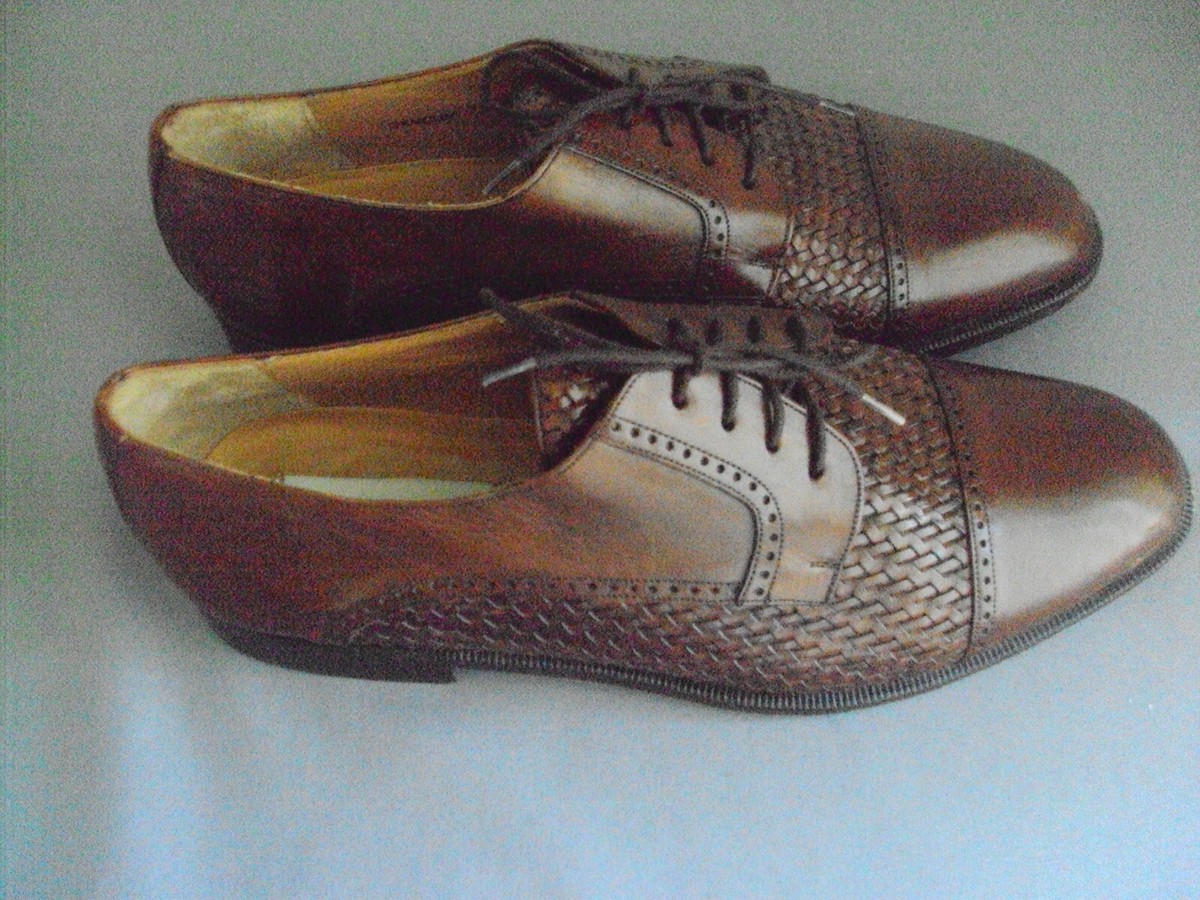 Mezlan Cancún Men’s size 6 brown leather cap toe woven Oxford shoes. Mezlan Men Shoe Cancun Size 8.5M Brown Cap Toe Dress Oxford  main image 4