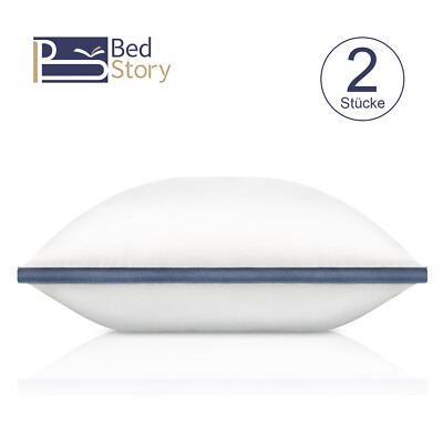 BedStory 2er Kopfkissen 40x80 80x80 Kissen Hotel 100% 3D Microfaser CertiPUR-US 