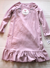 Carter's Girl's Purple Kitty Cat Fleece Nightgown Sleep Gown Girl Size 4-5 NEW