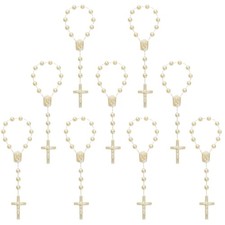 XINHUIDALSQ 50 Baptism Rosary Acrylic Rosary Mini Rosary Suitable for the Fir...