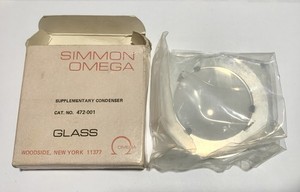 Vintage Omega Supplementary Condenser Lens 472-001 Darkroom Enlarger, Untested