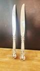 2 GORHAM 925 Sterling Silver Chantilly Dinner Luncheon Place Knives No Monogram