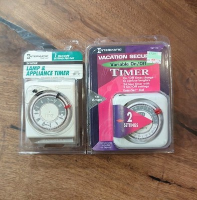 INTERMATIC SB111C + TN711C TIMER Multi-Purpose 120v 24HR Setting Variable Lot