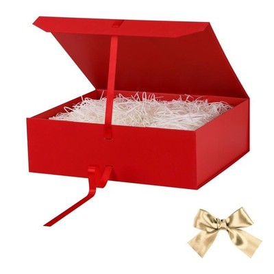 Extra Large Gift Box Red 1 Pack 19x16x6 inch Luxury Gift Box for Presents wit...