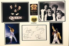 Freddie Mercury Queen Photo Display. Signed.