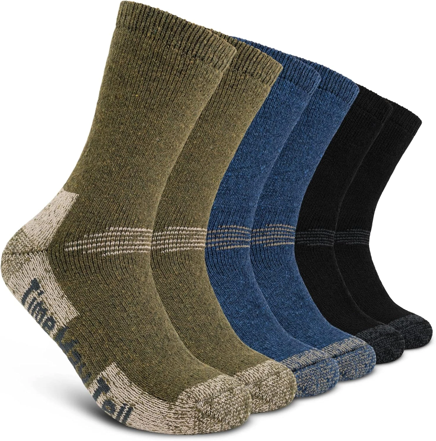 Time May Tell Mens Merino Wool Hiking Cushioning Socks for Outdoor Wool-Socks-Fo