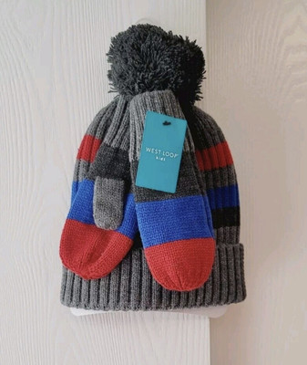 West Loop Kids Hat & Glove Set One Size Fits Most M67