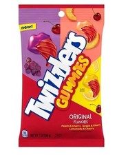 Gomitas Twizzlers - Limonada y cereza de uva melocotón original, bolsa de 7 oz (paquete de 3)