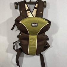 Chicco Ultra Soft Infant Baby Carrier Brown Green 7.5-25lb without Bib