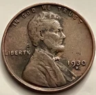 1930-D Lincoln Wheat Cent Denver Mint Depression Era VF Solid Circulated BN1146