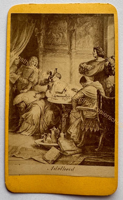 orig. CDV litho photo photograph legend history theme around 1865 Adelheid