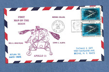 APOLLO 11 RETURN TO EARTH ORBIT JUL 21,1969 U.N NEW YORK SPACE COVER NASA