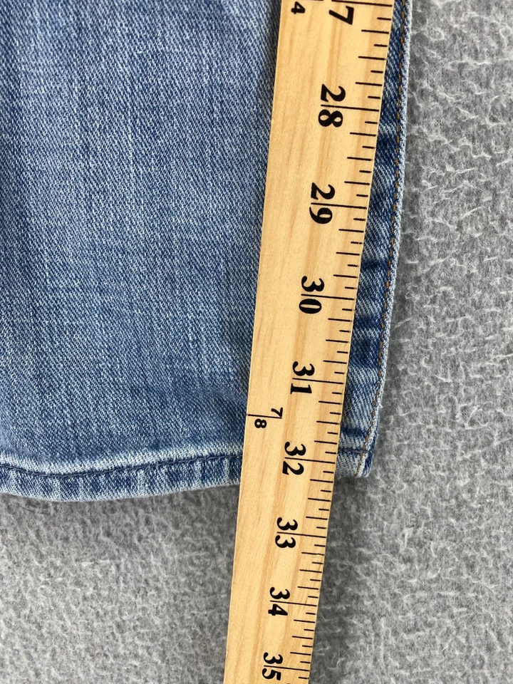 7 For All Mankind Austyn Jeans Men 32x32 Blue Relaxed Light Wash Stretch Comfort - Image 4 of 4