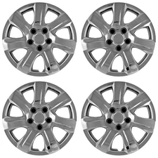 4 CHROME 16" Hub Caps Full Wheel Covers Rim Cap Lug Hubs fits Steel Wheels 445