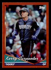2024 Topps Archives #282 Kerry Carpenter Red Hot Foilboard #/50