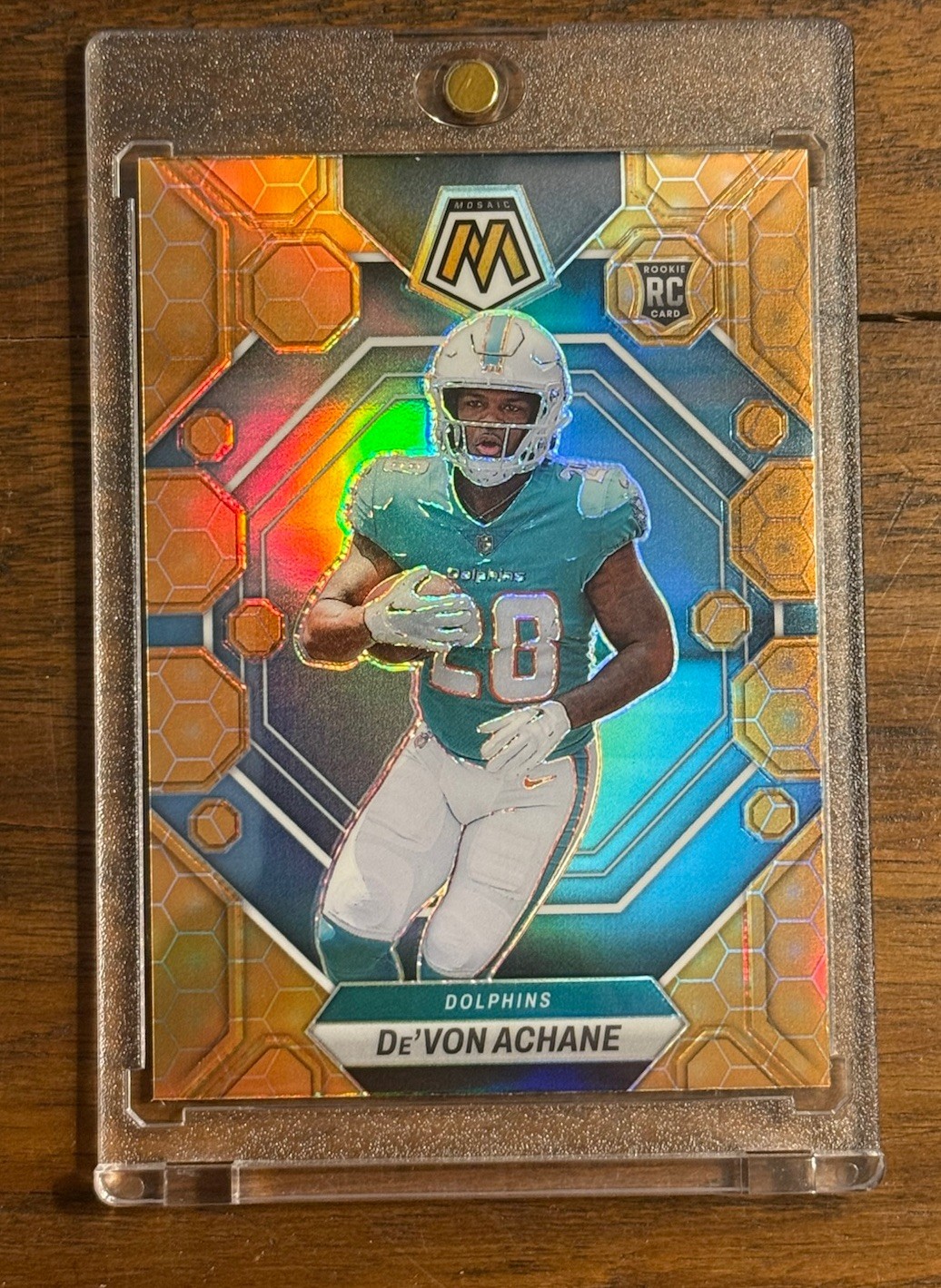 2023 Panini Mosaic - Rookies De'Von Achane #312 Honeycomb Prizm (RC)