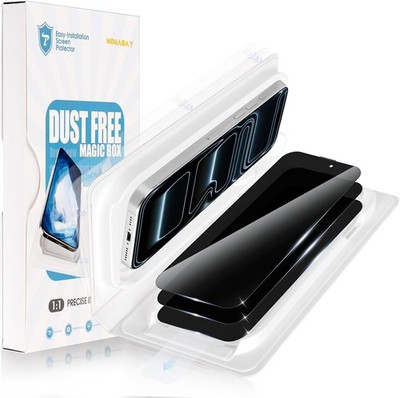 3+1 Pack for iPhone 17 Pro Max Privacy Screen Protector & Instant Installation 9