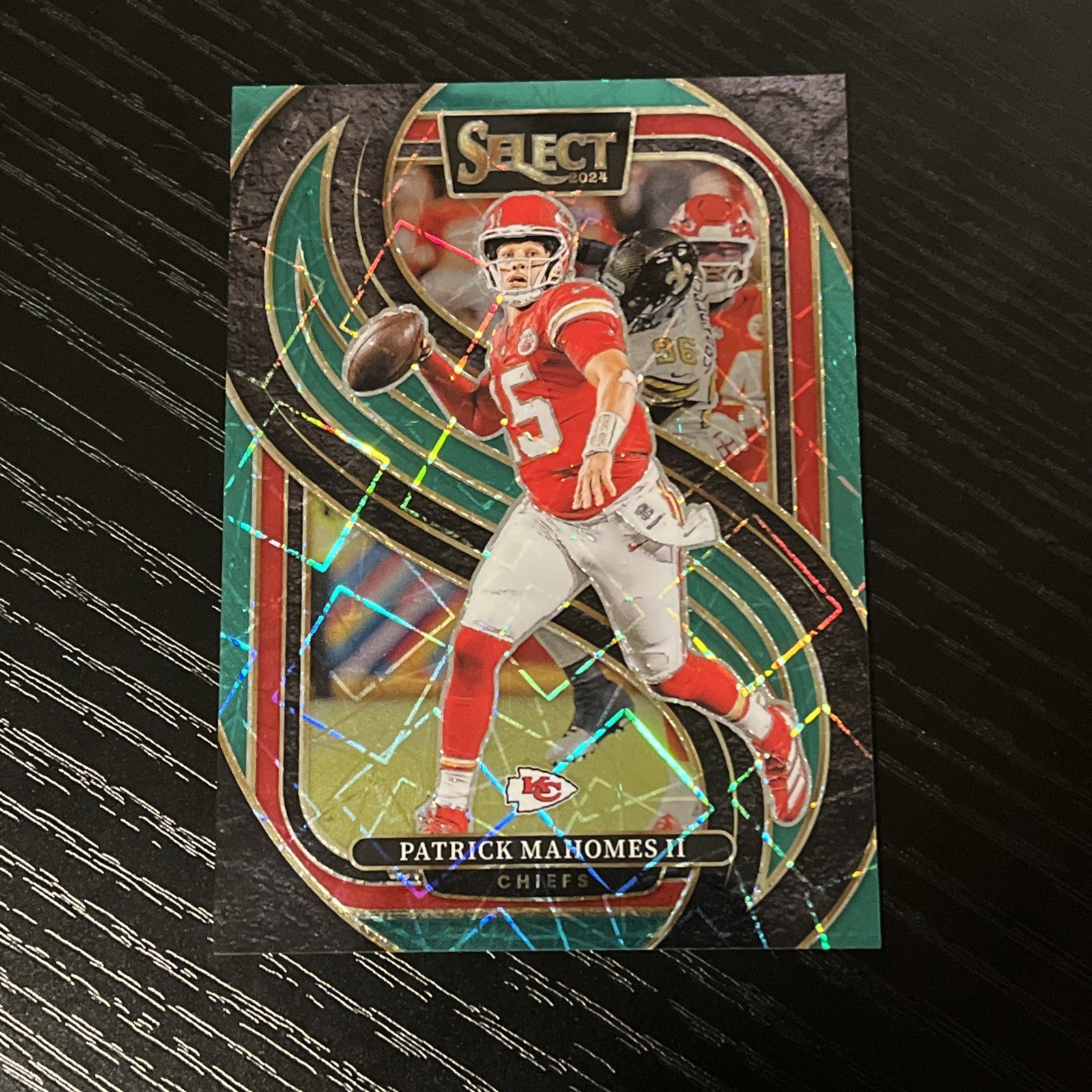 2024 Select Patrick Mahomes II Green Prizm /5 #120 Kansas City Chiefs