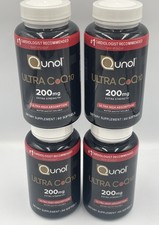 4 pack Qunol ULTRA CoQ10 200mg 60 softgels/bo...