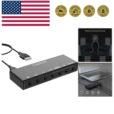 7.1 USB Surround Sound Card- 48KHz-384KHz Sample Rate for Headphones, Full Al...