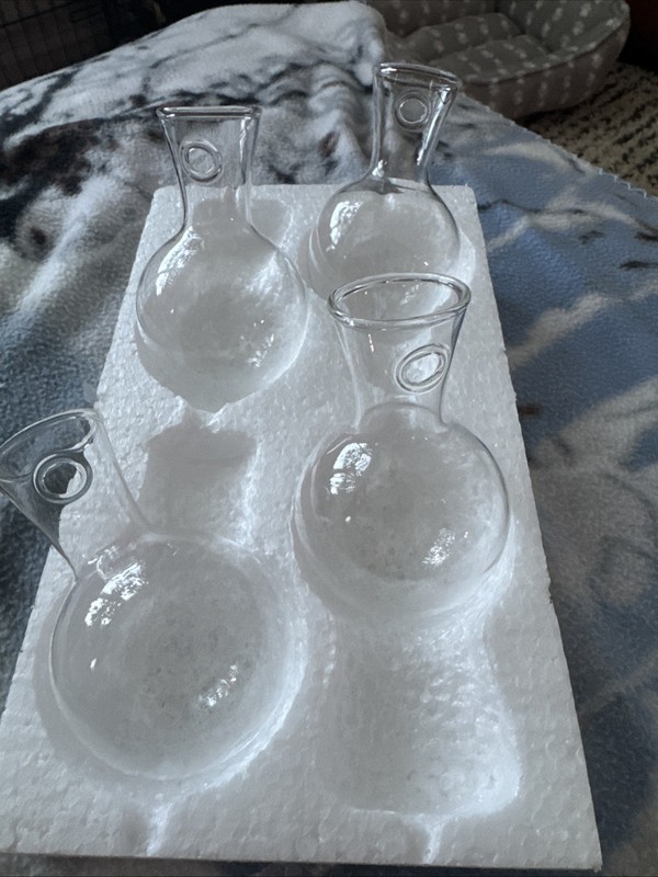 Versatile Hydroponic Glass Propagation Station - 4 Vases Included Window Hangers