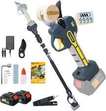 2-in-1 Pole Pruning Shears Cordless, 50mm 2 C...