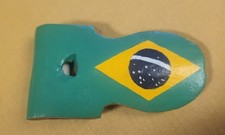 Apito Tri Tone Wood Samba Whistle, Hand Painted Brazilian Flag