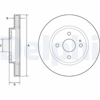 2X Bremsscheibe Delphi BG4942C FüR DL Mazda ND DJ MX RF 4 Targa ND2E ND5R ND6E