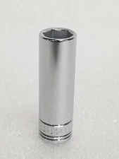 S-K 8462 X-Deep Socket 3/8"-Drive SuperKrome Finish 6-Pt Size-12mm Made in USA