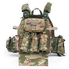Tactical Plate Carrier Vest with 8 Pouches 1000D Nylon