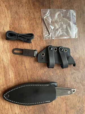 MKM Makro 2 Knife With Carrying Case Stitched Brown Colored