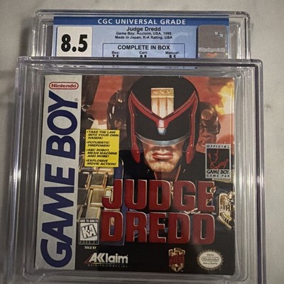 Judge Dredd Nintendo Game Boy CIB CGC 8.5 COMPLETE IN BOX