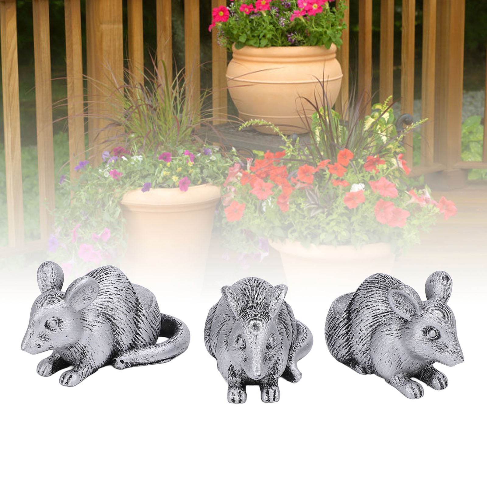 3pcs Resin Flower Pot Feet Animal Figures Plant Pot Feet Animal Statues Plant