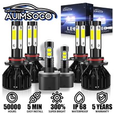 For 2001-2002 Gmc Sierra 1500 Hd 6x 6000k Led Headlight Fog Bulbs Bright Kits For 2001-2002 Gmc Sierra 1500 Hd 6x 6000k Led Headlight Fog Bulbs Bright Kits