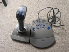 READ, For Repair - Sega Saturn Mission Stick Flight Controller HSS-0114 Gray