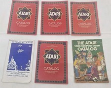 Vintage Atari 2600 Catalog Lot Game Manuals Brochures Defender Atlantis Pac-Man