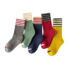 5 Pairs Kids Wool Sock Toddlers Boys Girls Child Warm Winter Thick Thermal 0-12T