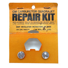 Gm Quadrajet Secondary Metering Wells Replacement Plug Carburetor Repair Kit