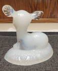 Boyd Art Glass BINGO the DEER in MILK WHITE #5  10-16-85 — photo 4