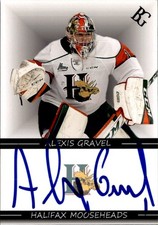 Alexis Gravel Signed Auto 2.5 x 3.25 Photo QMJHL Halifax Mooseheads
