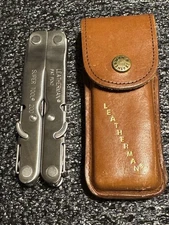 Leatherman Super Tool 200 Multi Tool In Mint Condition w/Heritage Leather Sheath