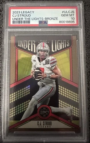 2023 Legacy - CJ Stroud Under The Lights- Bronze /100 #ULCJS. PSA 10