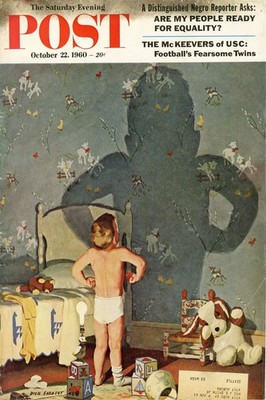   The Saturday Evening Post (1960) Vintage Cover Poster - 24x36  - Classic