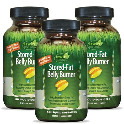 Irwin Naturals Stored-Fat Belly Burner 60 Softgels Each (Pack of 3)