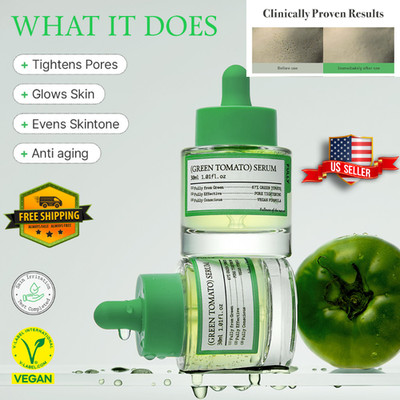Green Tomato Serum for Pore Tightening &Elasticity Boosting 30ml FULLY-US Seller